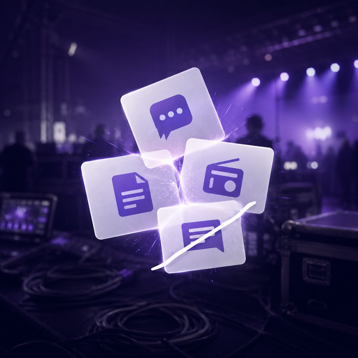 Sur un événement, la consigne se télescope entre SMS, radio saturée et PDF jamais ouvert.