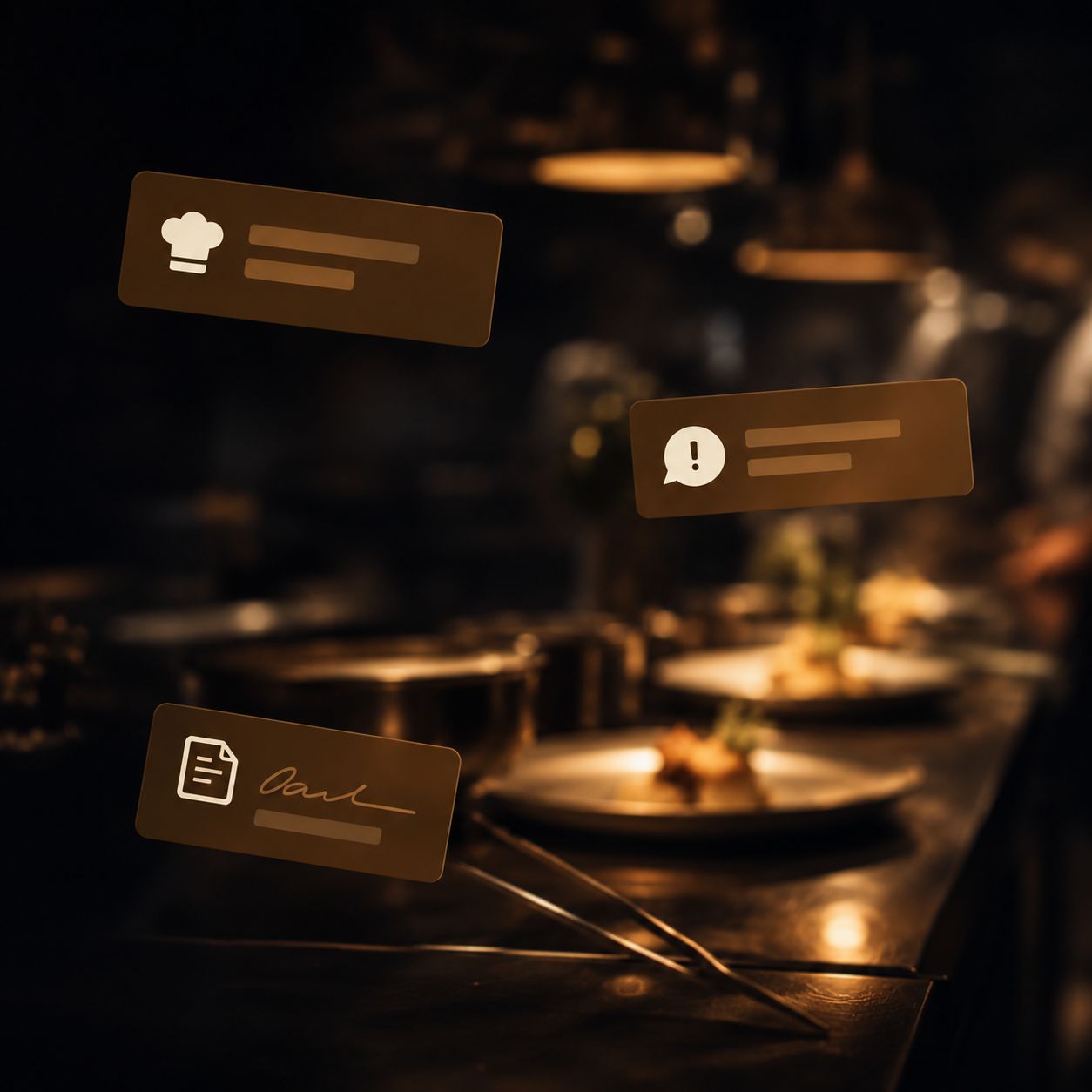 Avant le service, une fiche, une alerte et une note dispersées sur trois supports qui ne se parlent pas.