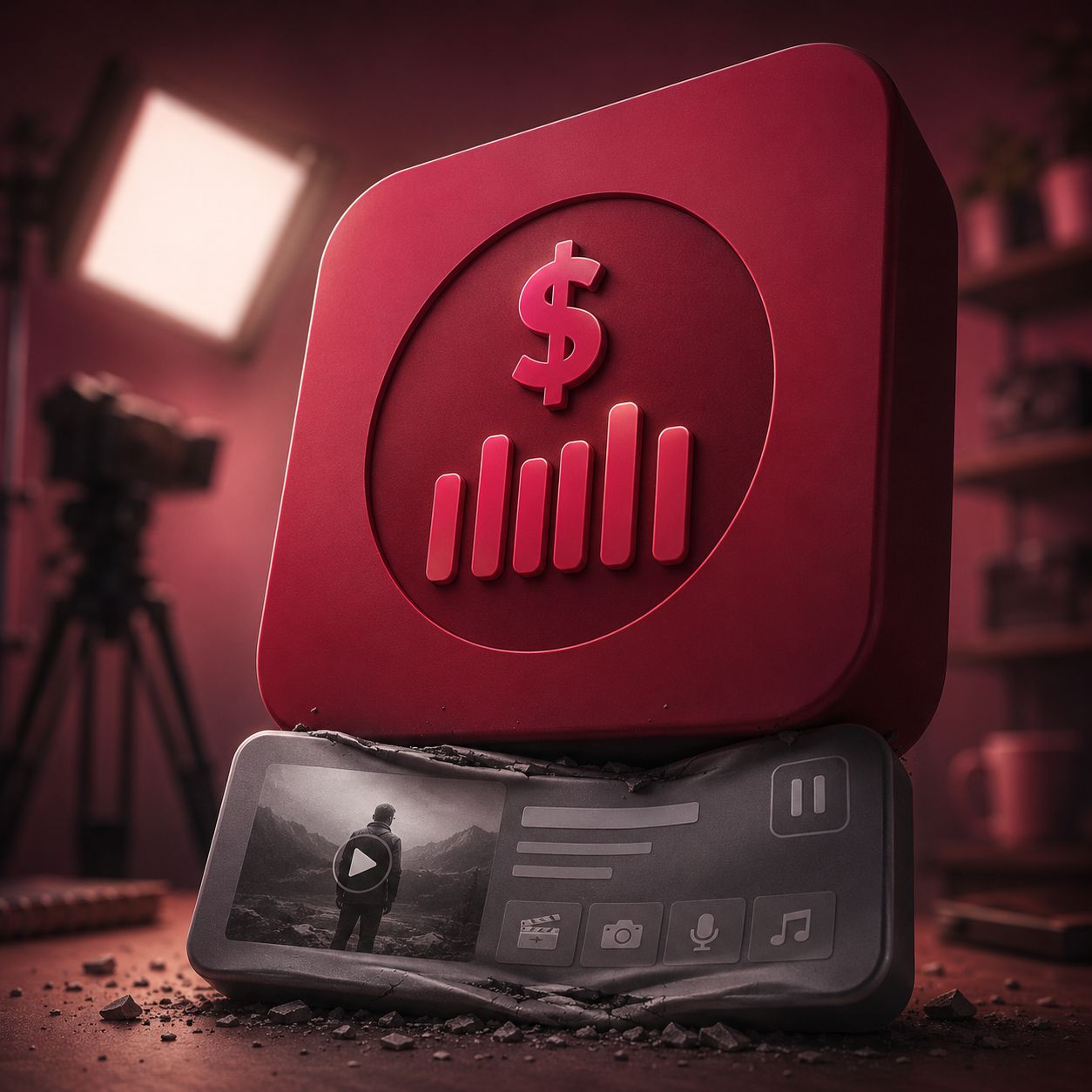 A massive production cost crushes a video project left on hold for lack of budget.